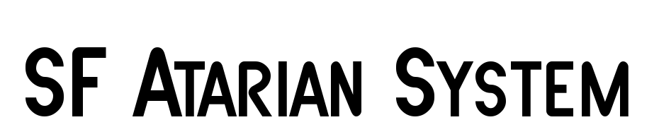 SF Atarian System Yazı tipi ücretsiz indir